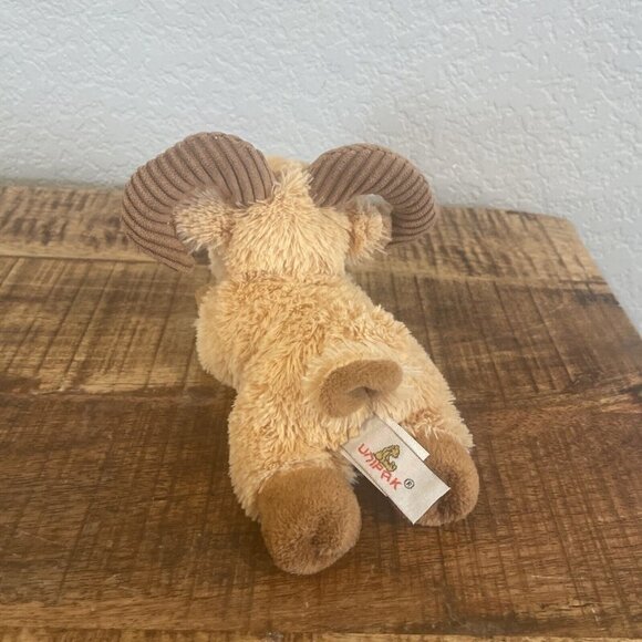 Unipak Super Soft Plush 7” Furry Ram Goat Brown Stuffed Animal Toy Cute 2017 - Picture 6 of 9